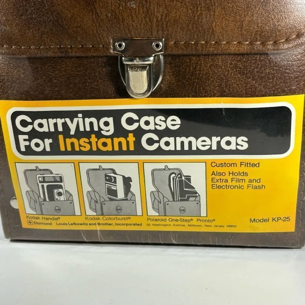 Vintage Diamond Deluxe Camera Case Model Kp-25‎ Kodak Brown Faux Leather New NIP